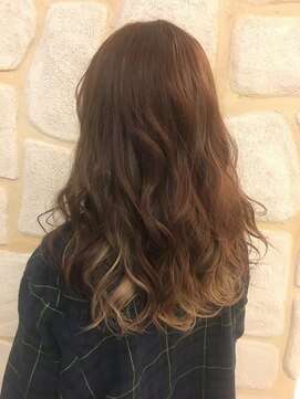 エムズアルカディア(M'Z ARCADIA) インナーカラー☆ ベージュonベージュ