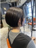 20代30代大人可愛いエアリーショートボブラベンダーベージュ