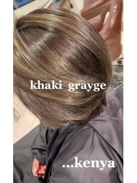 ソーエン バイ ヘッドライト 熊本店(soen by HEADLIGHT) ハイライト×カーキグレージュ×秋カラー