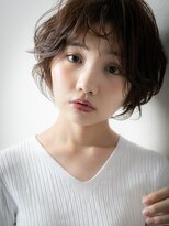 カバーヘアアンドスパ ブリス 浦和(COVER HAIR&SPA bliss) 大人かわいい美髪チョコブラウンくせ毛風ひし形ショートz浦和