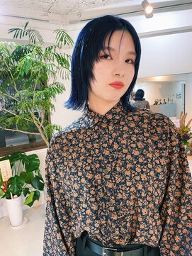 フェイヴィーズ(FavyS) 顔まわりウルフダークネイビースタイル