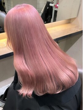 ベレーザ 渋谷(BELEZA) ba1769透明感赤髪モーブベビーピンク外巻きパーマセシルカット