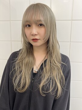 デート 下北沢(DATE) ダブルカラーミルクティーベージュカラーケアブリーチハイトーン