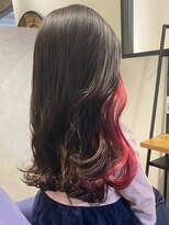 サロン LH(salon LH)&nbsp;ゆるふわ/イヤリングカラー/チェリーレッド