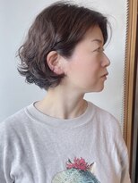 【morio原宿】前髪なしボブパーマ　ゆるふわ毛先パーマ　宮本