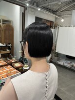 アオゾラヘアーカミノウラ(AOZORA HAIR kaminoura) ミニボブ＊シンプルストレート