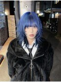 シャギーウルフ【ハイトーン/ブリーチ/ダブルカラー】