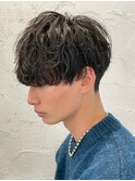 【fifth】緩めツイストスパイラルパーマ無造作束感ヘアメンズ