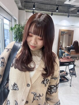 アドア 横浜(ADORE) 【ADORE横浜】ピンクベージュ×レイヤーカット