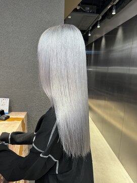 ペレ 栄店(PELE) デザインカラー/レイヤーカット/ウェットヘア/オリーブベージュ