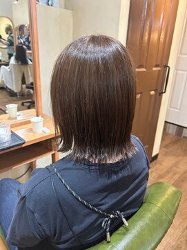 オーストヘアジジ(Aust hair Gigi) ヘイリーボブ くすみベージュカラー