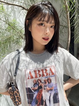 ノラギンザユー(NORA GINZA/U) ストレートボブロングボブヘイリーボブナチュラルブラウン