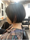 大人かわいい丸みボブ