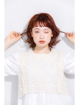 パノラ 下北沢(PANOLA) 20代30代大人かわいい斜めバングデザインカラーインナーイルミナ