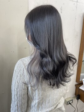 アジールヘア 北千住駅西口店(agir hair) ホワイトグレージュイヤリングカラーイルミナカラー北千住