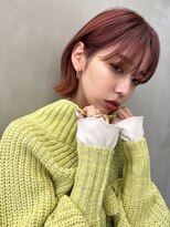 ロゼ 新大宮(ROSE)&nbsp;【ROSE】ピンクカラー＿耳かけボブ＿レイヤーボブ