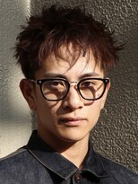 ヘアカロン 熊本本店(Hair CALON)&nbsp;メンズショートスパイキーショートメンズブラウン熊本下通