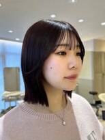 ジーナ 渋谷本店(Zina)&nbsp;大人可愛い＊切りっぱなしタッセルボブ＊【Zina渋谷本店】