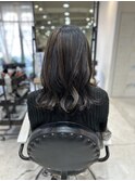 白髪ぼかしハイライトカラー×きりっぱなしヘア