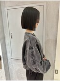 YOKE 切りっぱなしボブ丸くないボブぱつっとボブ髪質改善ツヤ髪