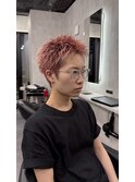 スパイキーショート/ホワイトピンク