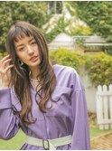 オン眉大人ガーリーレイヤーロングフレンチカジュアルtk北浦和