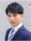大人メンズツーブロック リクルート/ビジネスショート