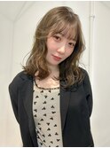 オリーブベージュブリーチ無しダブルカラーイルミナダブルカラー