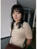 ハイレイヤーのゆるめパーマ