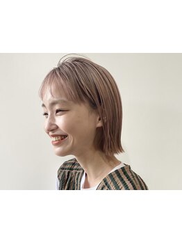 憧れの透明感と柔らかな質感の《アディクシーカラー》[稲毛海岸/縮毛矯正/髪質改善/白髪染め]