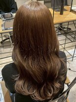 リムレスバイサンク 万代 新潟駅(LIMLESS by cinq)&nbsp;新潟ブリーチ1回ブリーチなしダブルカラーミルクティーベージュ*