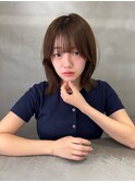 イメチェン　ボブ　外ハネボブ　美髪　ホワイトブロンド　韓国
