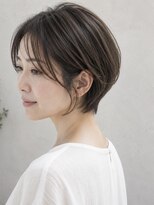 ストック(stock)&nbsp;オリーブベージュ×ショートボブ