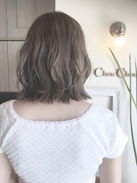 ヘアーデザイン シュシュ(hair design Chou Chou by Yone) ☆chouchou☆透け感ベージュ×シースルーボブディ