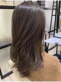 アッシュベージュ×ハイライト