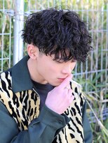 ガズル ハラジュク(GUZZLE HARAJUKU)&nbsp;*無造作ツーブロツイストスパイラルパーマ強め　色気流行髪型*