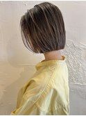 切りっぱなしボブ×バレイヤージュ