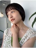 【Liko　池袋東口店】ショート サイドバング アッシュブラウン