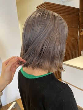 クラップス 杉田店(CLAPS) シルバーカラー×ボブ/ニュアンスカラー/ヘルシースタイル