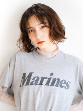 ベンジー 沖縄店(benji) ゆるふわフレンチボブ　シースルーバング　代々木上原