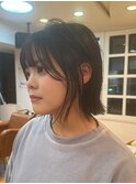 切りっぱなしボブ
