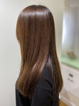 ヘアーデザイン フィーカ 大在店(hair Design fika.)の写真/トリートメン付きクーポン多数ご用意あり◎思わず触りたくなるような潤いのある指通りの良い髪を叶えます☆