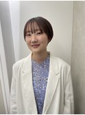 艶髪/ショート/ボブカット/レイヤーカット/ブリーチなしカラー/