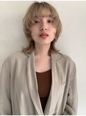 ウルフカット/ミルクティーベージュ