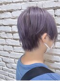 ラベンダー×ハンサムショート×デザインカラー【高嶋仰】