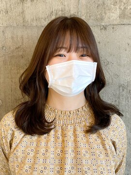 ハーフアンドハーフ(HALF and HALF) オリーブベージュ/レイヤー/レイヤーカット