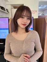 ガーデン 渋谷(GARDEN) くびレイヤー前髪ありイメチェンアンブレラカラーこなれミディ