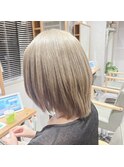 透明感抜群♪ダブルカラーブリーチミルクティーベージュ