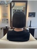 切りっぱなしボブ