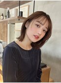 顔周りレイヤーボブで垢抜け小顔カット/前髪あり前髪なし/恵比寿